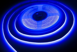 COB LED pásek 480led/m, šířka 4mm, 12V, 5W/m, modrá