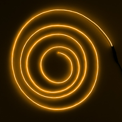Elektroluminiscenční svítící kabel (drát), oranžový, průměr 2,2 mm