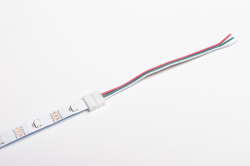Nacvakávací rovný konektor pro digitální LED pásky 10 mm s kabelem