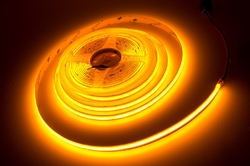 COB LED pásek 480led/m, 12V, 9W/m, oranžový