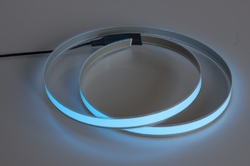 Elektroluminiscenční páska šíře 15 mm, délka 1 metr, modrozelená (aqua)