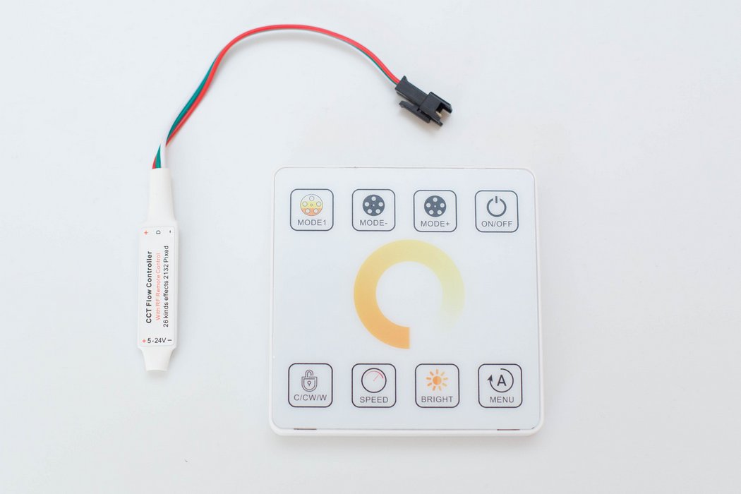 Dotykový ovladač běžících digitálních LED pásků 
