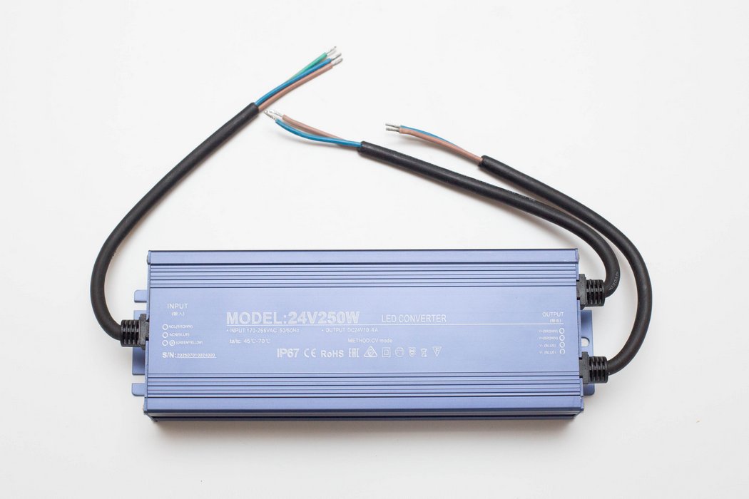 Spínaný zdroj 24V 10,4A 250W IP 67 Slim