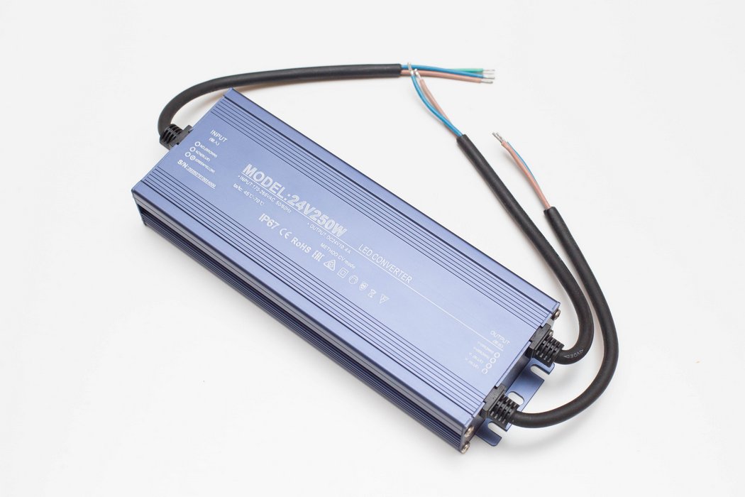 Spínaný zdroj 24V 10,4A 250W IP 67 Slim