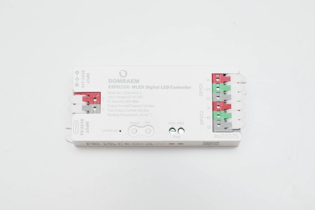WLED ovladač digitálních LED pásků WiFi APP