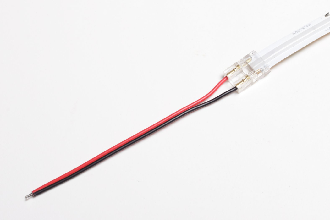 Nacvakávací rovný konektor pro COB LED pásky 10 mm s kabelem